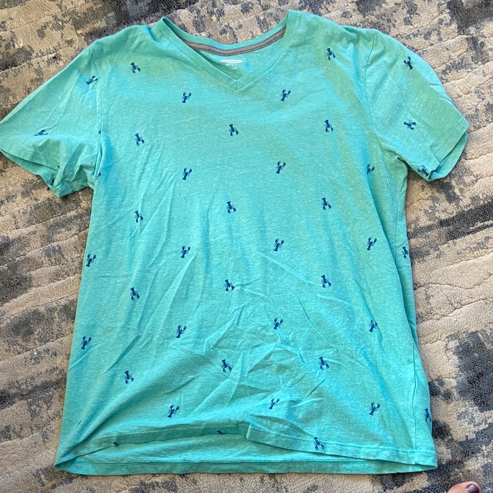 Old Navy Men’s Teal Lobster TShirt